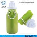 BPA Free Foldable Silicone Collapsible and Portable Water Bottle for Travel and Sports